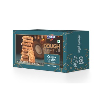 Dough Master Flavour Cookies Family Combo Pack 100% Eggless Cookies Coconut Biscuit (Coconut, 200 Gm)