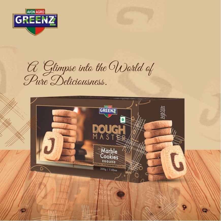 Dough Master Flavour Butter Cookies Biscuit Marble 200Gm