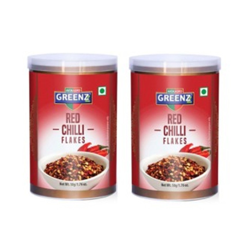 Combo Pack Red Chiilli Flakes Pack Of 2X50 = 100 Gm